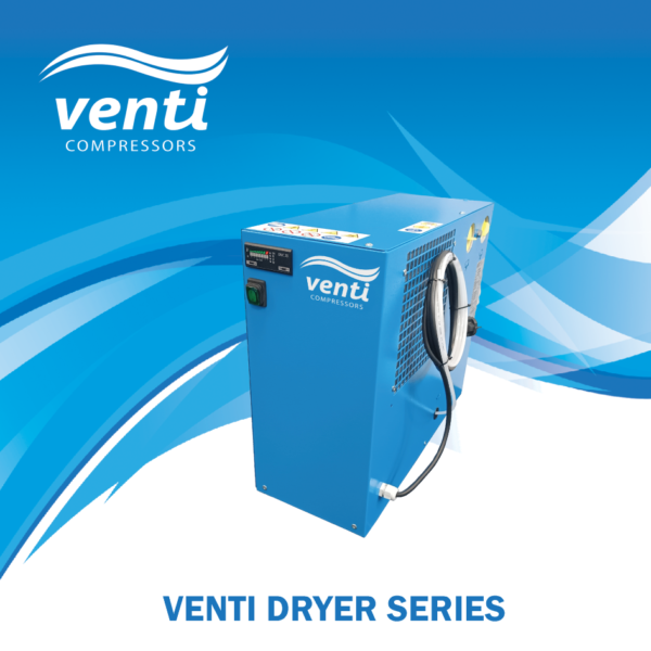 Blue Venti dryer, distributed by Nessco Pressure Systems.